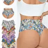 【Black Friday】Women's All Over Floral Print Scallop Trim High-Waisted Briefs, 7-Pack Seamless High-Stretch Panties, Casual Underwear for All-Season
