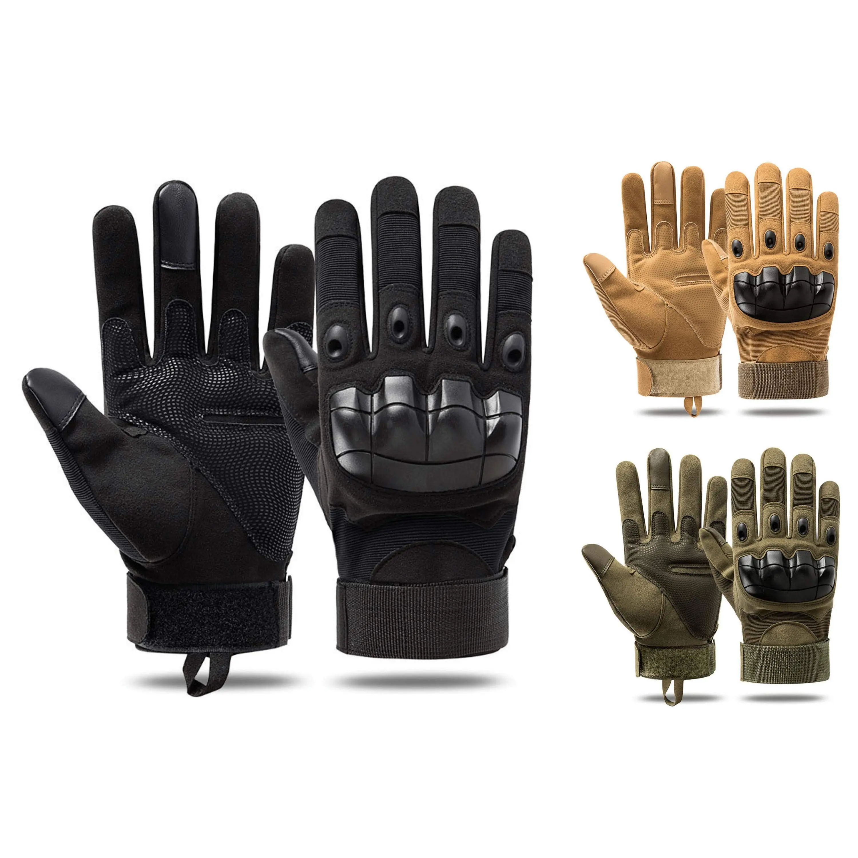 JupiterGear Tactical Military Airsoft Gloves for Outdoor Sports, Paintball, and Motorcycling with Touchscreen Fingertip Capability