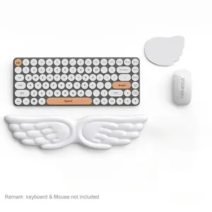 Mechanical Keyboard Mouse Wrist Rest Computer Keyboard Laptop Angel Wing Memory Foam Mouse Cushion Support Pad Wrist Support