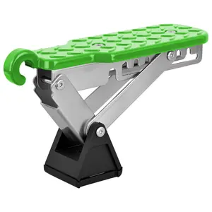 Nilight Car Door Step Universal Aluminum Latch Step for Car Roof Access Portable Folding Car Door Latch Hook Step Multi-Adjustable Both Feet Stand Pedal Max Load 500 Lbs for Truck SUV Vehicles, Green fathersdaygift