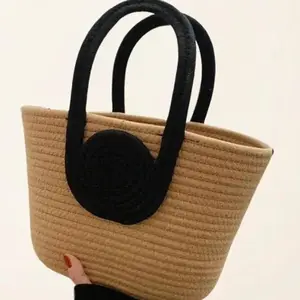 Hand Woven Shoulder bag, Large capacity Shoulder Bag, Retro Ladies Handbag, Large Capacity Beach Bag