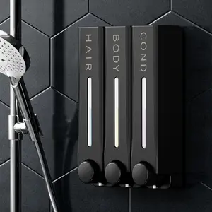 Mounted Soap Dispenser, Large Capacity Kitchen Bathroom Hand Soap Dispenser, Commercial Refillable Shampoo Shower Gel Lotion Dispenser, Shampoo Conditioner Dispenser