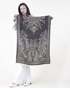 Women's Baroque Floral Paisley Scarf - Elegant Lightweight Accessory in Rich Color Options - Classic & Versatile for All Seasons - High-Quality Woven Polyester - 78" x 27" - Cold Wash Only