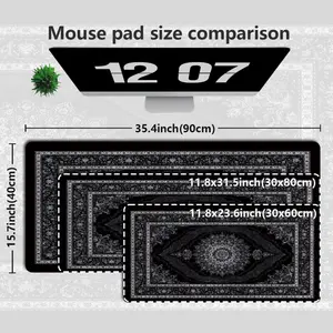 Extended gaming mouse pad and PC desktop keyboard pad - Dark Persian divination pattern - laptop protective pad, study desk pad - durable anti-slip base, high-definition printing, multiple sizes available, XL, XXL- suitable for family, school, dormitory,