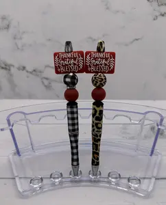 Thankful, Grateful, Blessed Ballpoint Beaded Pen