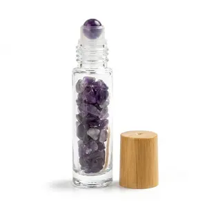 Amethyst Crystal Roller Bottle 10ml -- DIY Ritual Oil Bottle