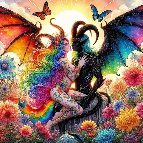 5D DIY Diamond Arts Colorful Painting Kit, Dragon & Teenager Pattern Diamond Arts Colorful Painting, Handmade Art Crafts for Home Decor