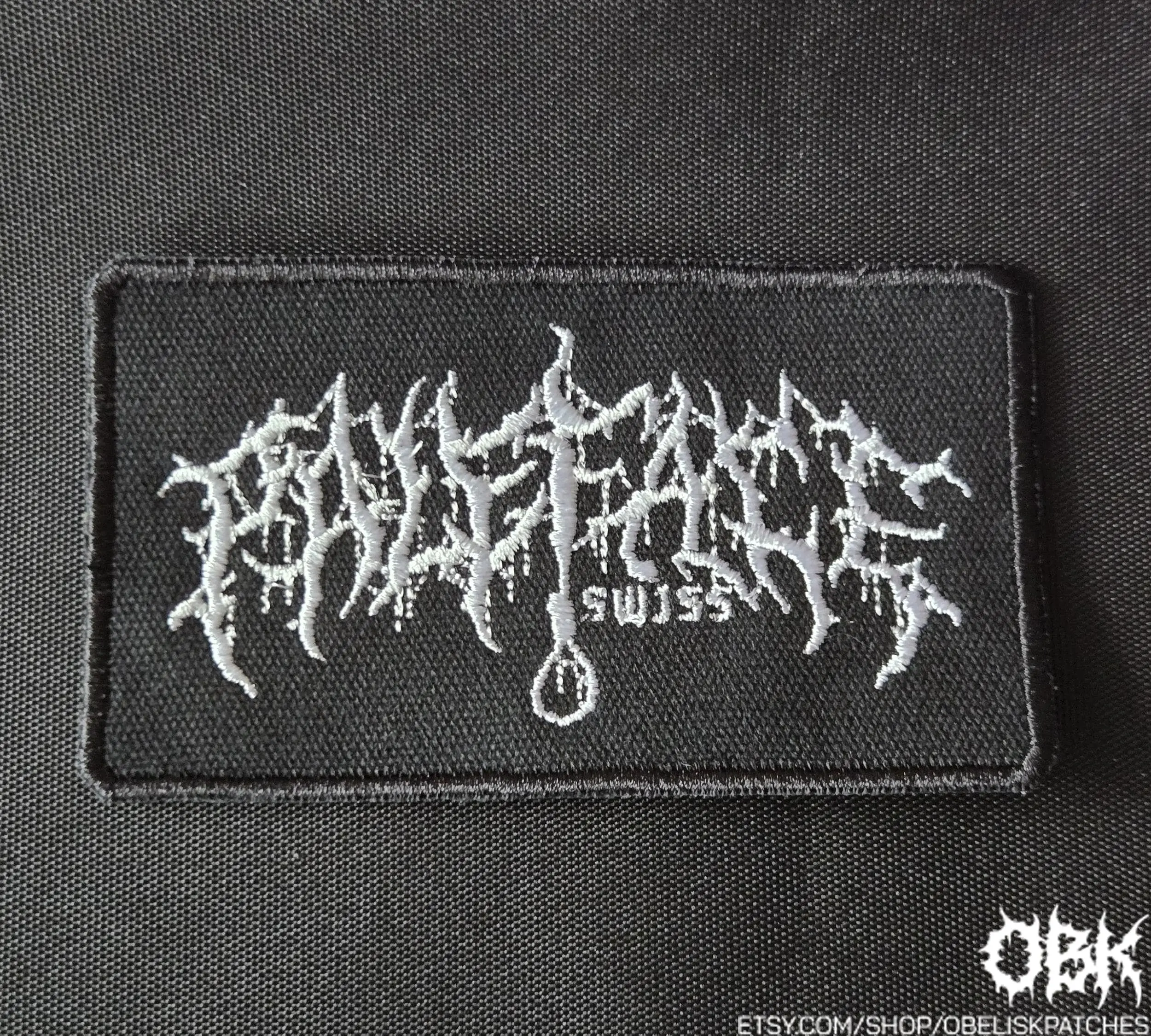 Paleface Swiss Patch  Embroidered Canvas Patch - Multiple Sizes, Iron On, Velcro for bags, clothing