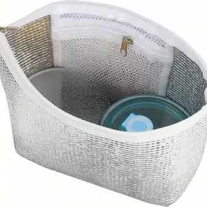 Reusable Insulated Zipper Bag - Portable Essential for Home, Travel, Camping, Shopping & Outdoor Activities | Not for Food Contact