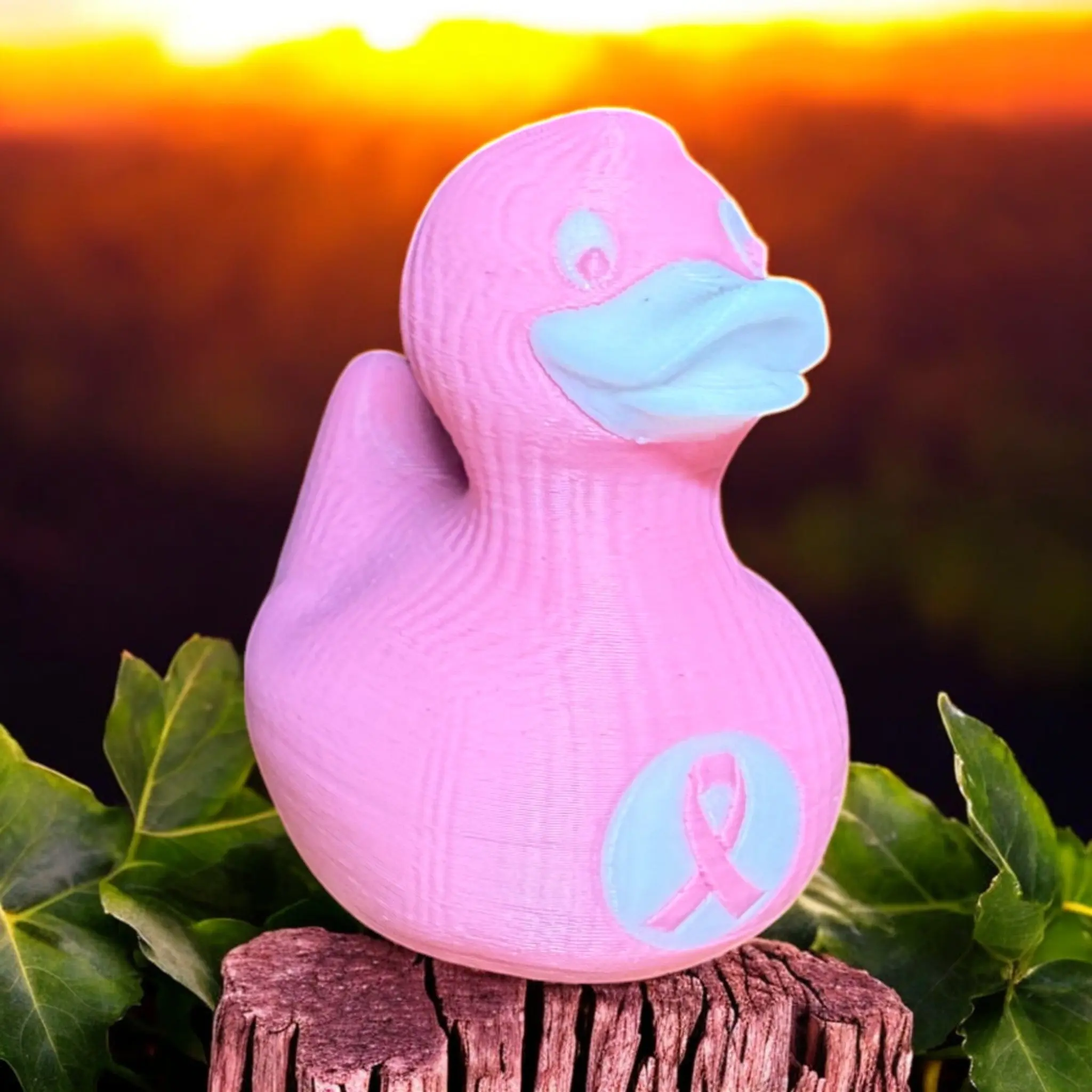 Breast Cancer Awareness Duck