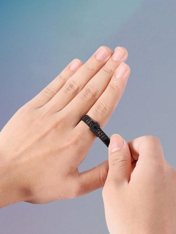 1pc Ring Sizer Tool - Soft  Tape Measure Adjustable Jewelry Measuring Tape For Accurate Ring Size Measurement At Home (Perfect For Engagement Rings & Wedding Bands),Valentine's Day,Travel,Travel Essential,Room Decor,Valentine's Gift