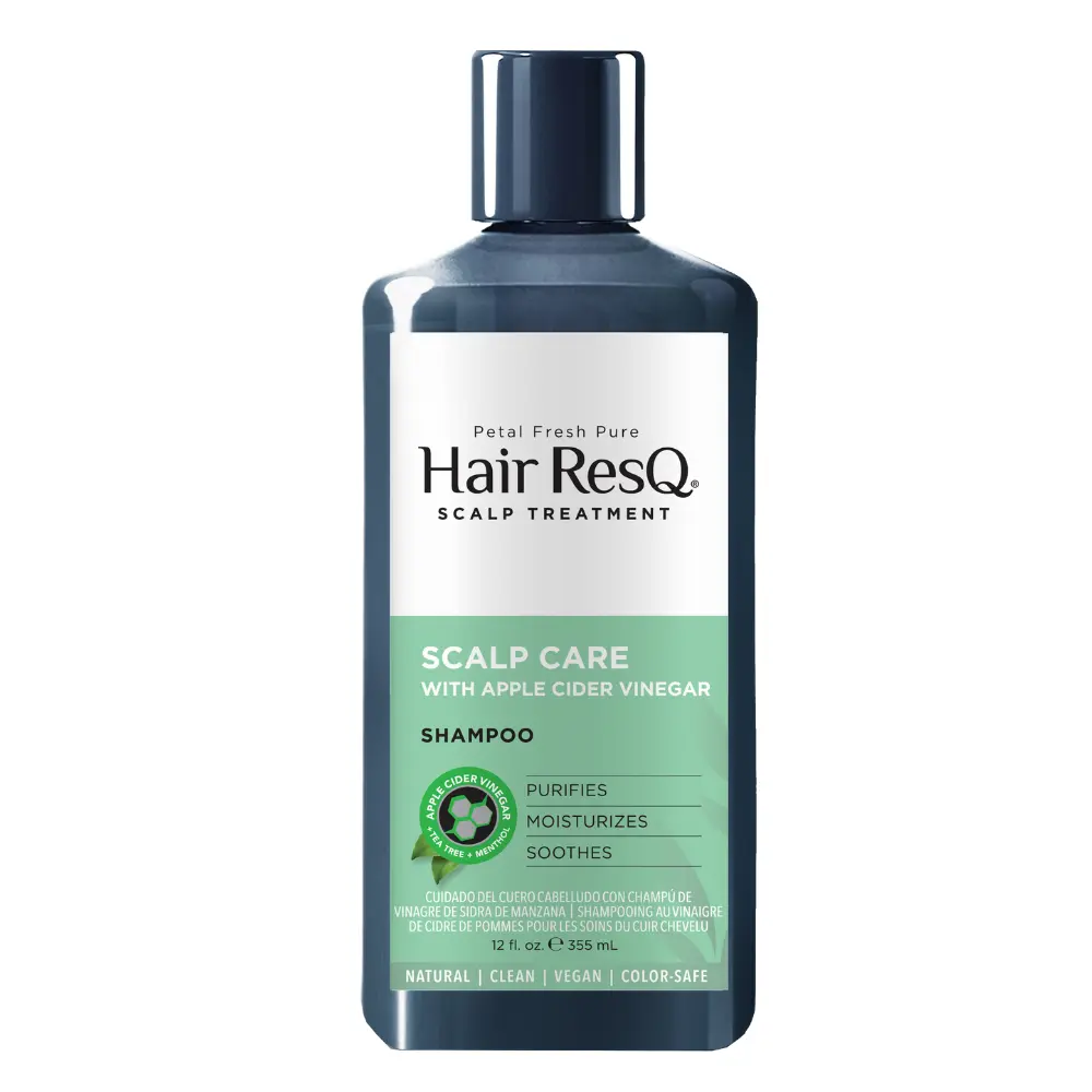 Hair ResQ Organic Gentle Tea Tree Scalp Treatment Cleanser - 12oz Clarifying Anti-Dandruff Haircare Shampoo with Cleansing Benefits, Peppermint, Chamomile, Fresh, All, Clarifying Shampoo, Certified Organic, Cocamidopropyl Betaine, 350G, Clarifies, Anti-It