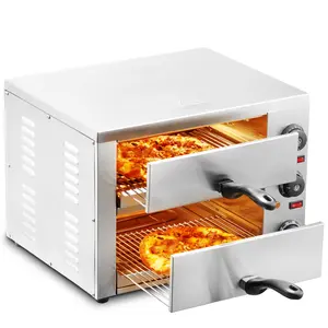 VEVOR Electric Pizza Oven for Countertops,  12-inch, 1700W, with Temp Control & 0-120 Min Timer, Even Baking Technology & Easy Clean Crumb Tray, Ideal for Both Commercial & Home Kitchens
