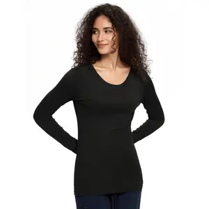 3 Pack Underscrub Long Sleeve Women - Undershirts for Women Soft Fabric Black Top Womenswear Basic summervibes Tshirt