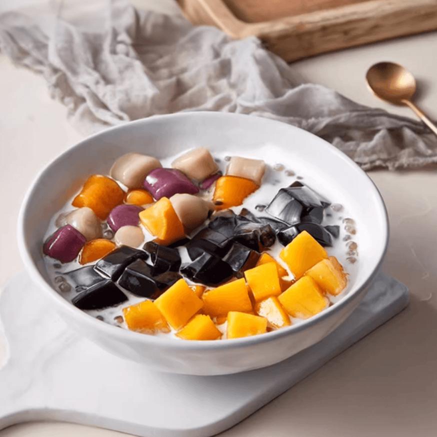 Black Sugar Flavor Boba Tapioca Pearls, Black Sugar Flavor, WuFuYuan Black Tapioca Pearls For Boba Tea, Ready In 5 Minutes 8.8oz(1/2/3/4Packs)