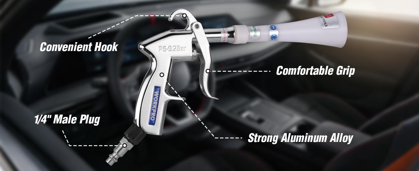 #backtoschool WORKPRO Tornado Nozzle Air Blow Gun for Car Detailing, Workshops, and Home Cleaning – Quickly Blasts Dirt and Dust, Compatible with Air Compressors #backtoschool WORKPRO Tornado Nozzle Air Blow Gun for Car Detailing, Workshops, and Home Cleaning – Quickly Blasts Dirt and Dust, Compatible with Air Compressors
