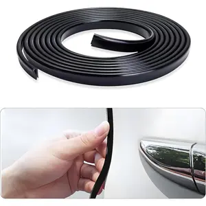 Door Edge Guard, 16.4Ft (5M) U Shape Rubber Seal Edge Trim  Door Protector, Anti- Automotive Protection Door Edge Guard Trim, Universal  Accessories (Black)