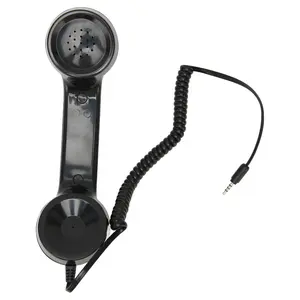 Retro Telephone Receiver Handset Multifunction Radiation Proof Handheld Cell Phone Receiver for Smartphones Computer