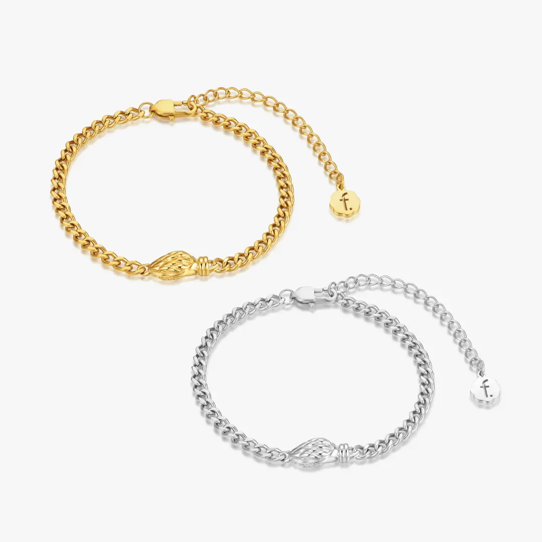 Thin Geometric Snake Head Bracelet