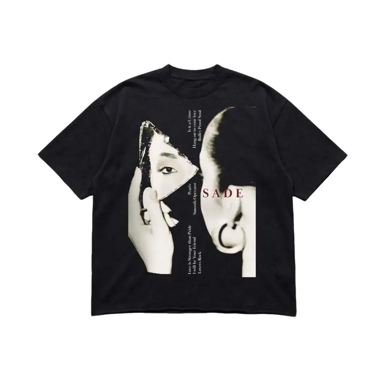 Vintage Sade Mirror Album Shirt, Old Music Aesthetic Y2k Graphic Tee, Unisex Clothing Gift Idea, Sade Adu Fan