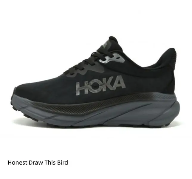 Black Dark Gray Mesh Upper Thick Sole Trail Running Shoes Non Slip Outsole Shock Absorbing Outdoor Hiking Sneakers Unisex