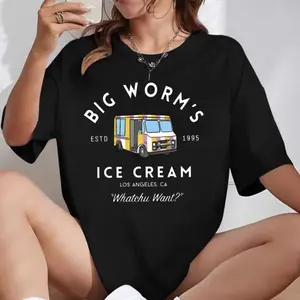 Retro Ice Cream Truck Graphic T-Shirt – Vintage Streetwear Summer Vibes Tee, Unisex Round Neck