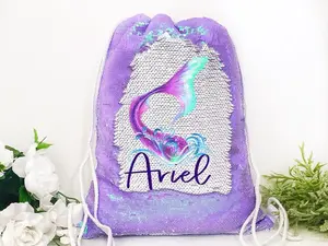 Personalized Reversible Mermaid Backpack