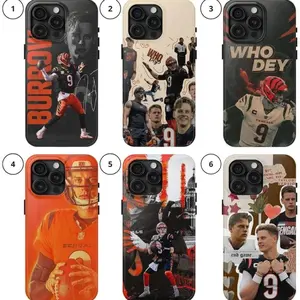 Joe Burrow Phone Case for iPhone For Samsung, Phone Accessories,  Sport Case, Perfect Gift for Her Him, Phone Case for iPhone, Creative Dual Layer Case, Trending 25 J