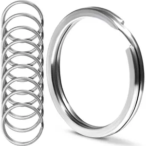 Surgical and Marine Grade Stainless Steel Split Ring for Keychains SS316L Key Rings for Car Keys
