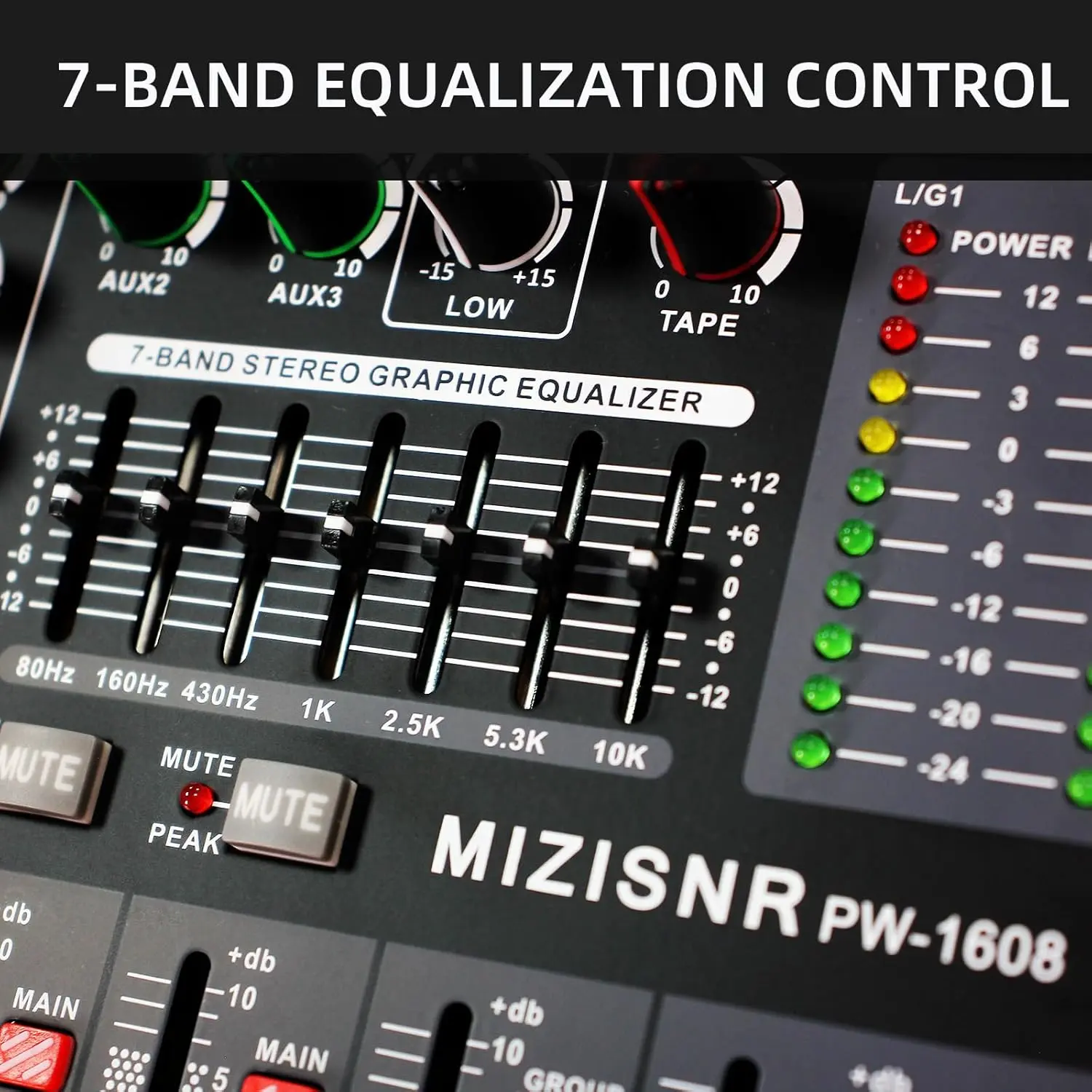 16 Channel Audio Mixer Professional Sound Mixing Board with 99 DSP
