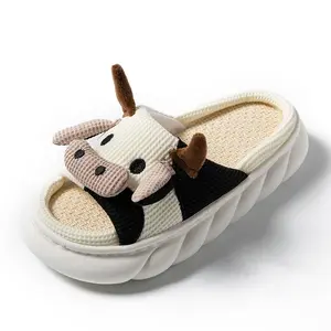 ute and Comfortable Women's cow Slippers