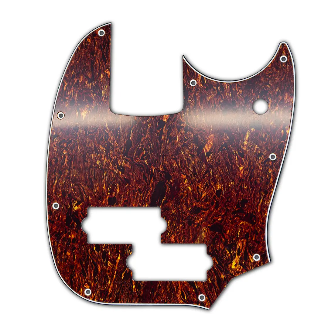 PRiMO Mustang Bass P-J Pickguard, Guitar Parts with Pickup, RF Shielding, Custom Looks Musical Instrument Accessories, Split Single-Coil
