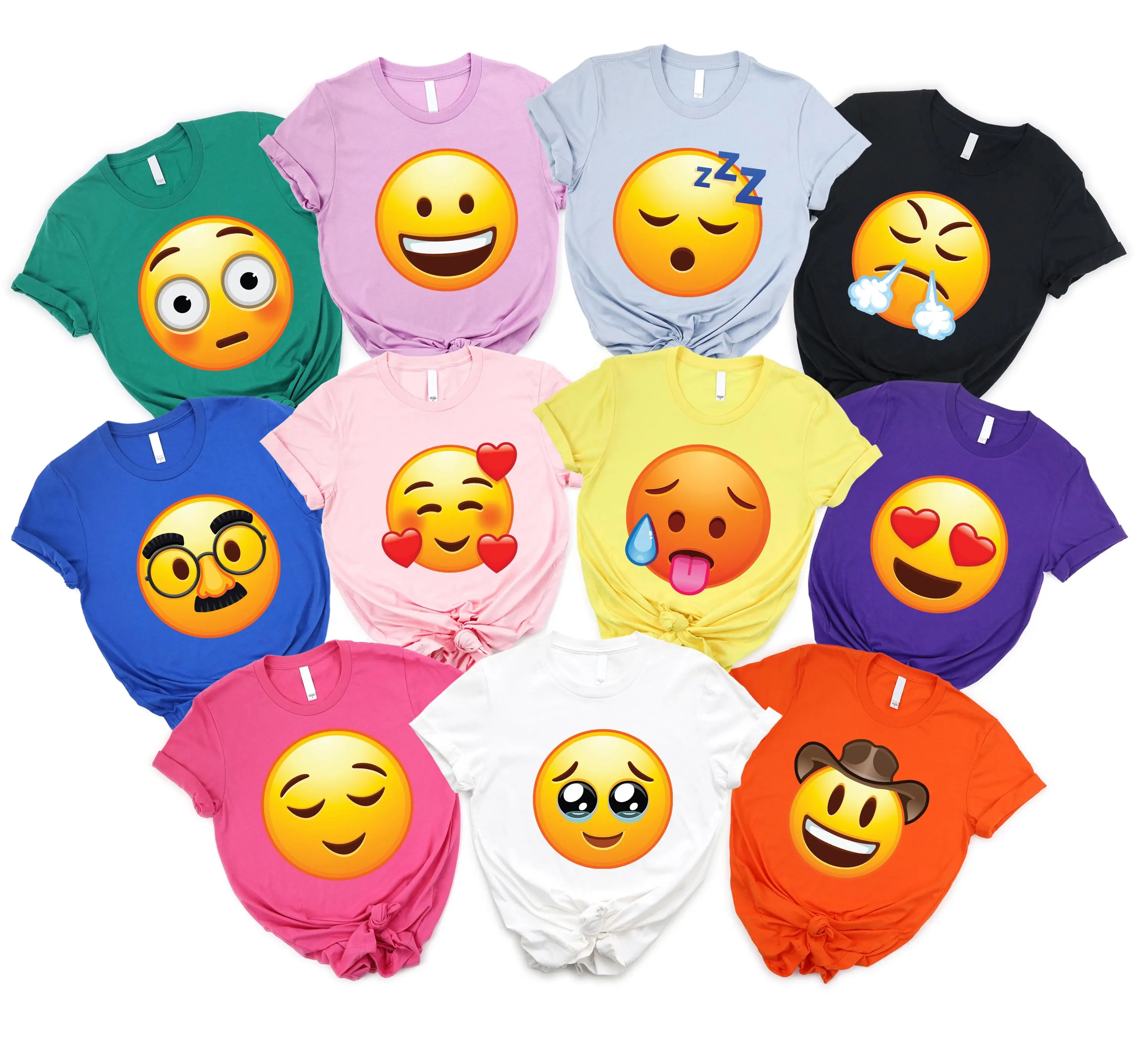 Custom Emoji Costume Shirt Gift For Family Group, Matching Halloween Shirts, Birthday Family, Team Shirts