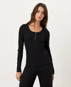 Women's Organic Dream Rib Slim Henley