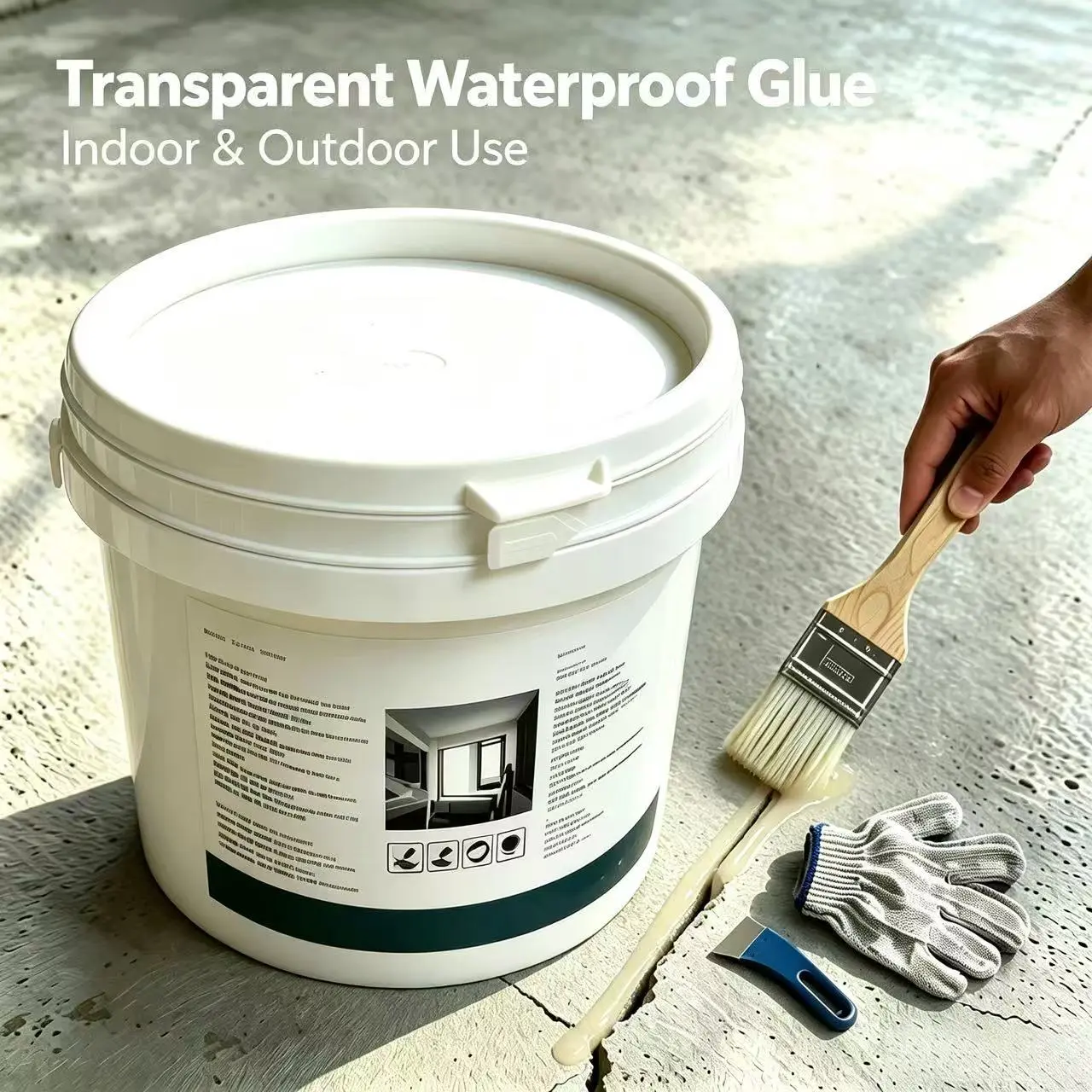 Clear Transparent Waterproof caulk Coating, easy  Operation High Adhesion Leak Seal Glue, Wear Resistant Anti-Crack Wide Use Mold Rust Barrier Invisible Seal Compound, Non-Demolish Tile Repair Liquid for Balcony Shower Metal Wood All Weather Maintenance