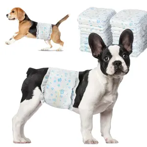 12pcs pet diapers ,for Male Dog,Super Absorbent Dog Diapers for Heat ExcitableUrination or Incontinence disposable abdominal diapers, leak-proof,comfortable,toilet training, suitable for elderly dogs,incontinence dogs,small medium to large dogs