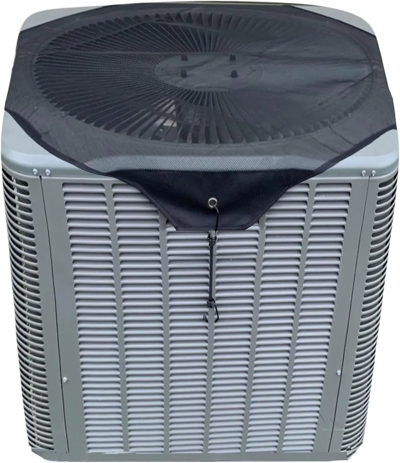 Air Conditioner Covers for Outside Units Central Ac Cover Leaf Guard Heavy Duty Mesh AC Defender for Outdoor Square Units, All Season Black (28 X 28 Inch)