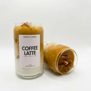 Coffee Latte Candle Drink