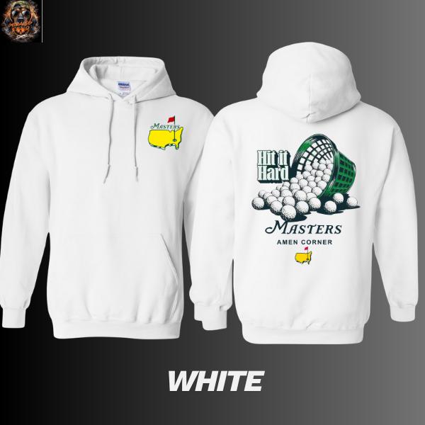 [Collection] T-shirts, hoodies, sweatshirts commemorating the 2026 Masters Golf Tournament, "Hit It Hard" printed t-shirts, Amen Corner Augusta style golf shirts, humorous gifts for male and female golfers.