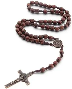 Handmade Wooden Catholic Rosaries Rosary Necklace From Bethlehem Olive Wood