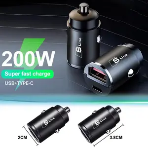 Car Charger Fast Charging Mini Pull Ring Car Phone Charger Auto Accessory For Audi Sline A1 A2 A3 A4 A4L A5 RS RS3 RS4 S1 S2 S3 USB Car Charger