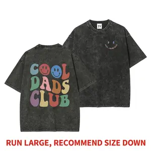 Vintage “Cool Dads Club” Graphic T-Shirt, Retro Colorful Smile Dad Tee, Funny Fatherhood Graphic Shirt, Unisex Casual Streetwear Dad Tee
