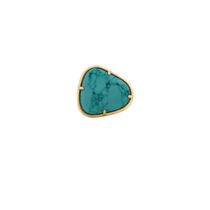 Ettika Bold Turquoise Ring in Turquoise & Gold