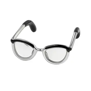 Explorinox Women's Copper Ring with Glasses Shape Design Adjustable Open Ends Retro Style Unique Accessory for Weddings Parties & Daily Wear