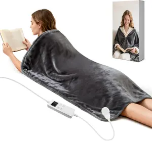 Heated Blanket for Pain Relief & Deep Sleep – Ultra Soft Electric Throw with Fast Heating, Full Body Warmth, Auto Shut-Off & Cozy Plush Fabric for Bed Sofa Couch Winter Use