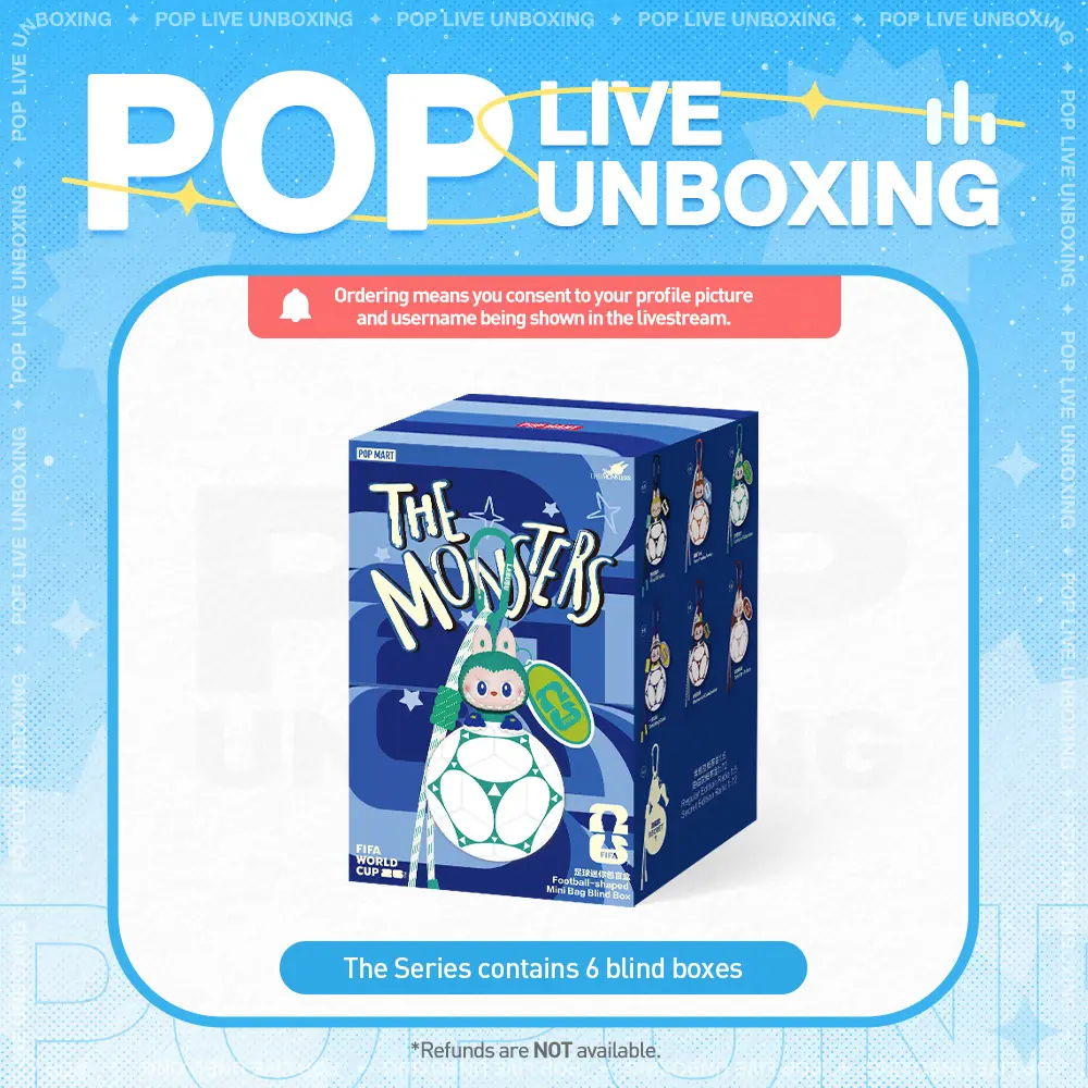 [POP NOW]POP MART THE MONSTERS × FIFA SERIES - Football-shaped Mini Bag Blind Box