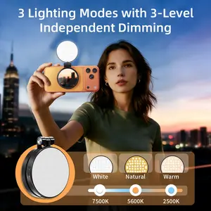 Magnetic Selfie Light, LED Fill Light Compatible with Magsafe, LED Selfie Ring Light, Sticky Ring for Phones