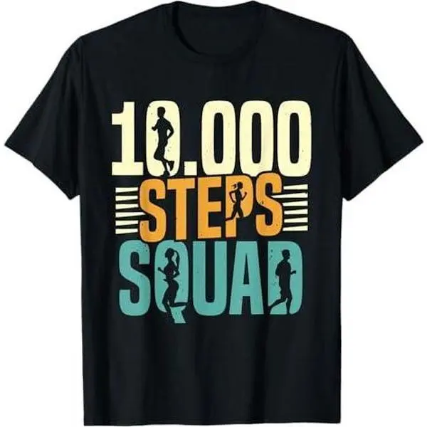 10000 Steps Squad Hiking Step Walking Exercise 10000 Steps T-Shirt