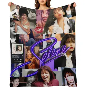 Selena Quintanilla Printed Blanket Picnic Blankets Soft Comfortable Flannel Blanket for Living RoomsOffice Decor Suitable for All Seasons Blanket Gift For Adult Women Kids Girls