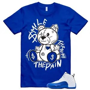 12 Blueberry Game Royal Blue White Black T Shirt Match SM2, 12 Blueberry Game Royal Blue Outfit, Trending Shirts, Top Tshirt